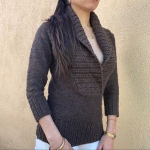 Abercrombie & Fitch Brown Cleavage Sweater